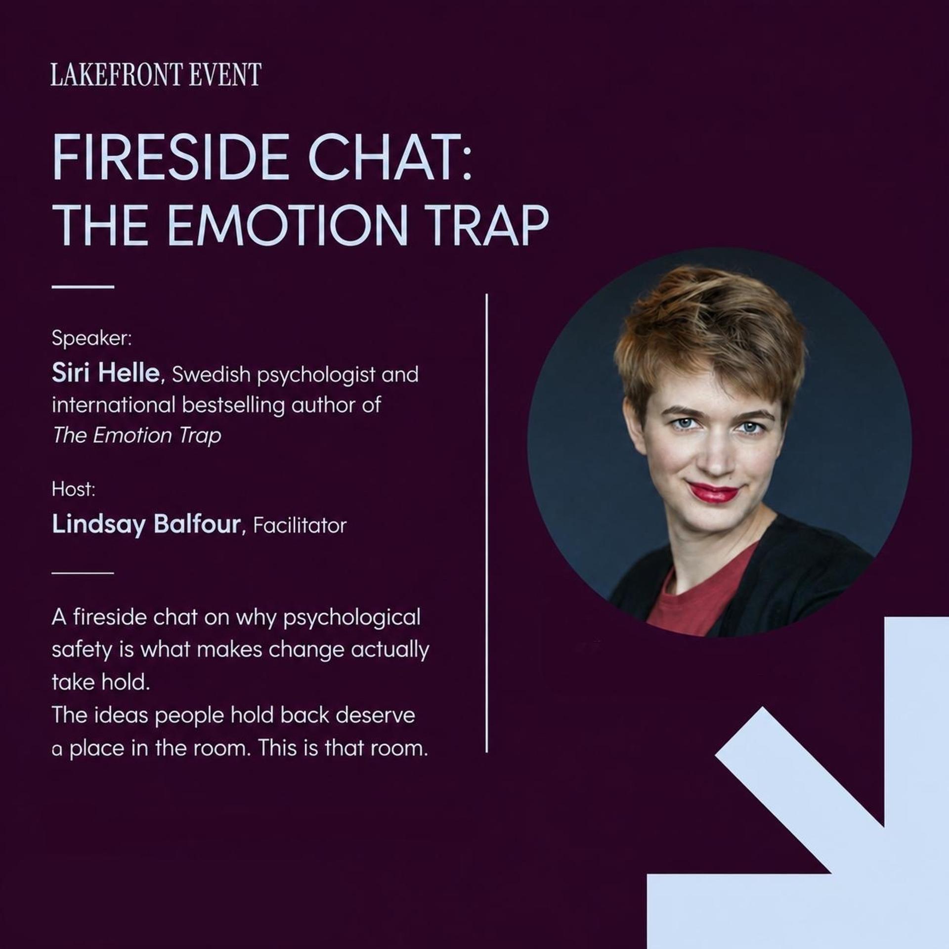 Fireside Chat: The Emotion Trap with Siri Helle