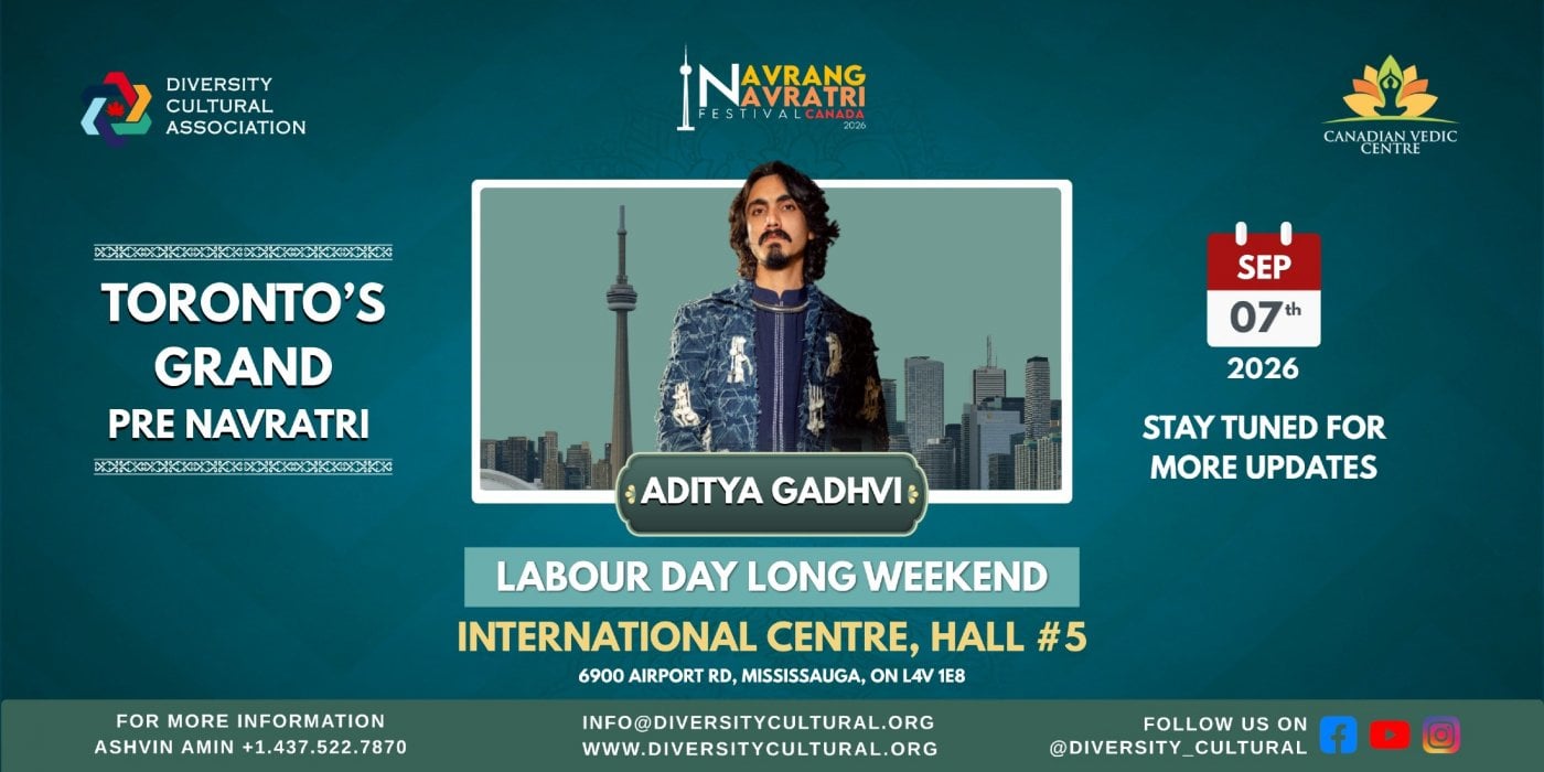 Navrang Navratri Festival Canada 2026 with Aditya Gadhvi
