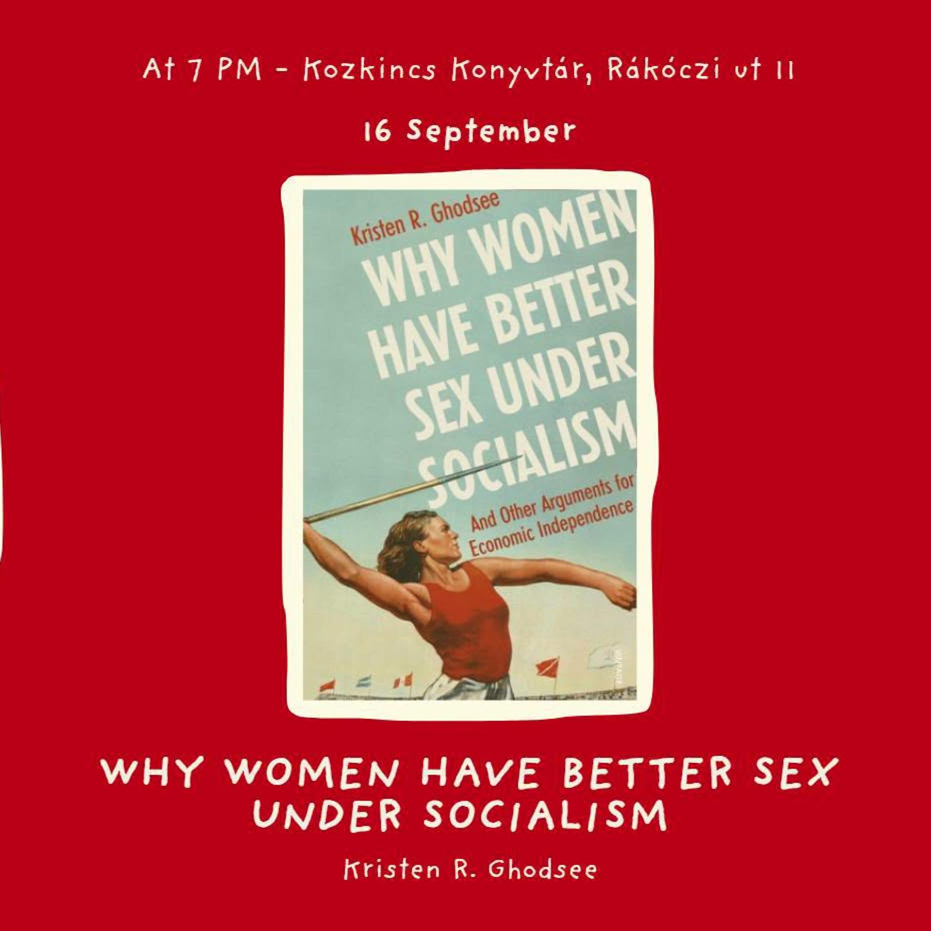 Feminist book club (Feminista Meet Up) Why women have better sex under socialism ?