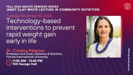 Janet Clay White Lecture in Community Nutrition