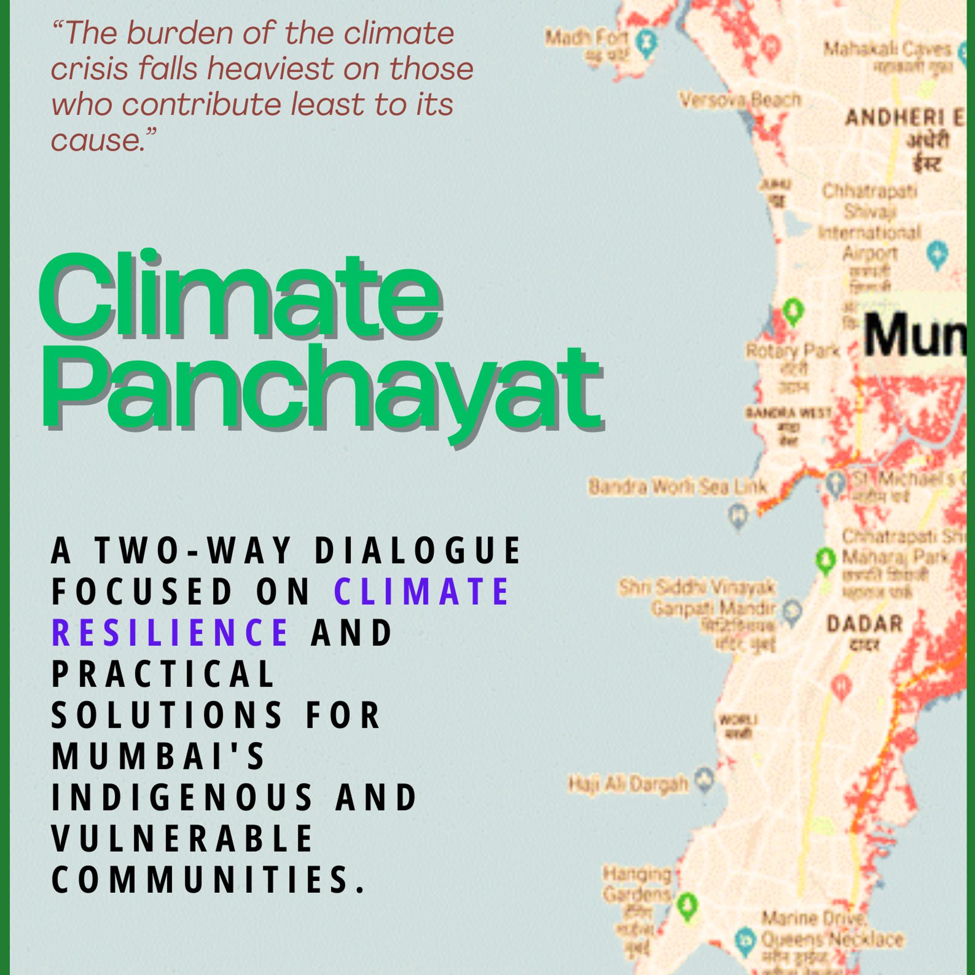 Climate Panchayat: Solutioning for the marginalized Mumbaikar