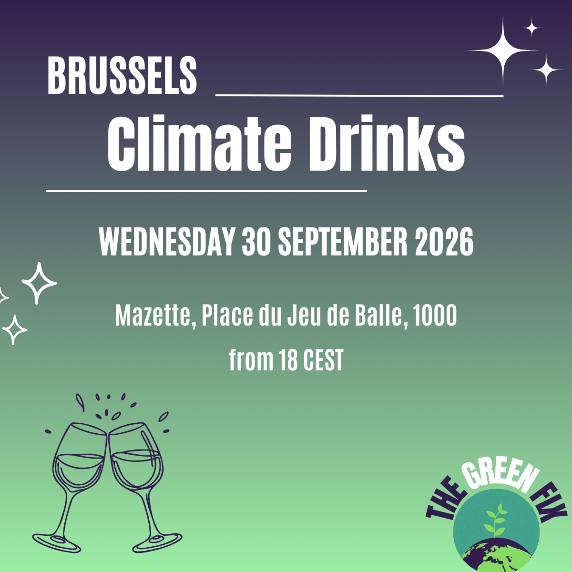 Brussels Climate Drinks: September edition