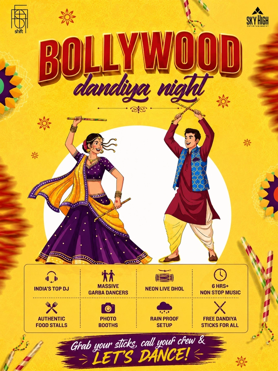 Biggest Dandiya Nights At HSR SHIFT