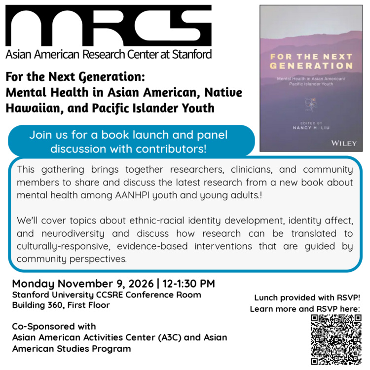 For the Next Generation: Mental Health in Asian American, Native Hawaiian, and Pacific Islander Youth