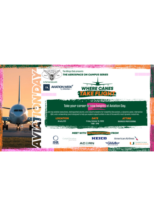 The Aerospace on Campus Series "AVIATION DAY"