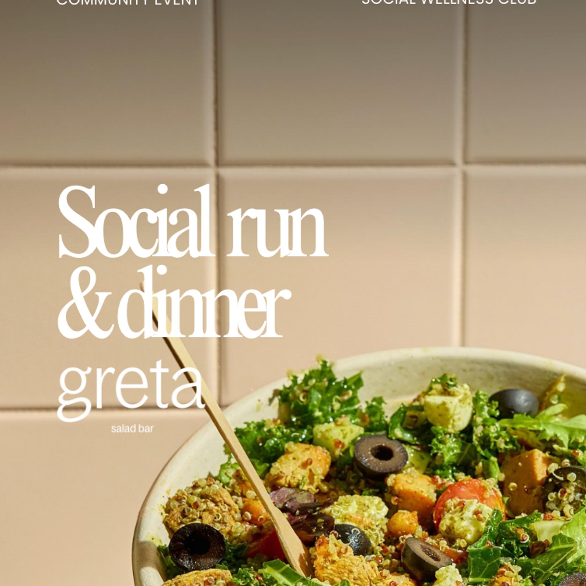 Social Run & Dinner TEMPLE X GRETA