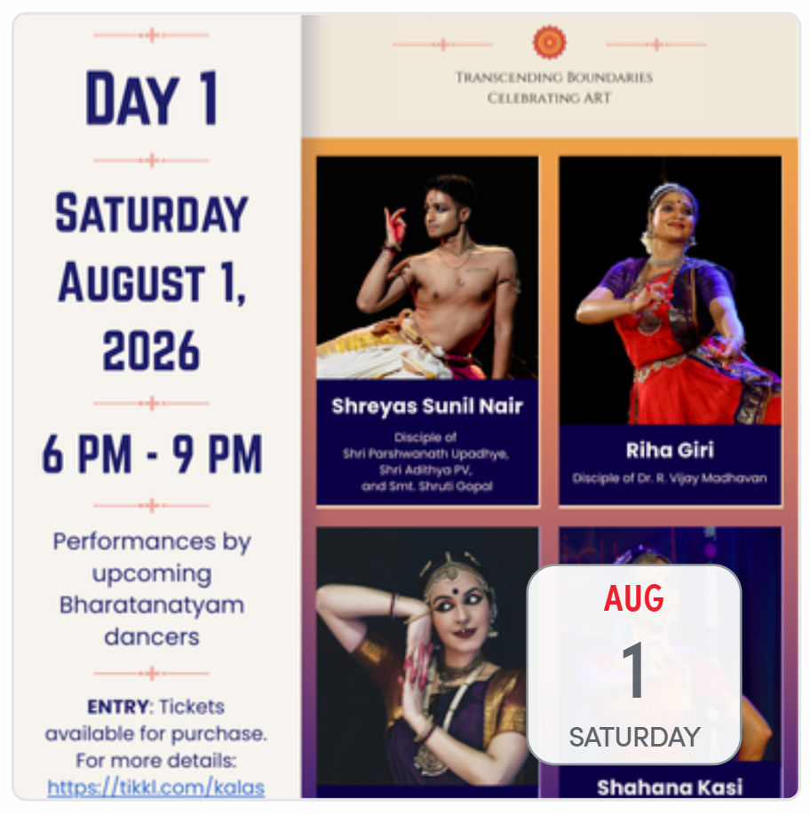 Kalashraya Festival 01/Aug/2026 - Chennai