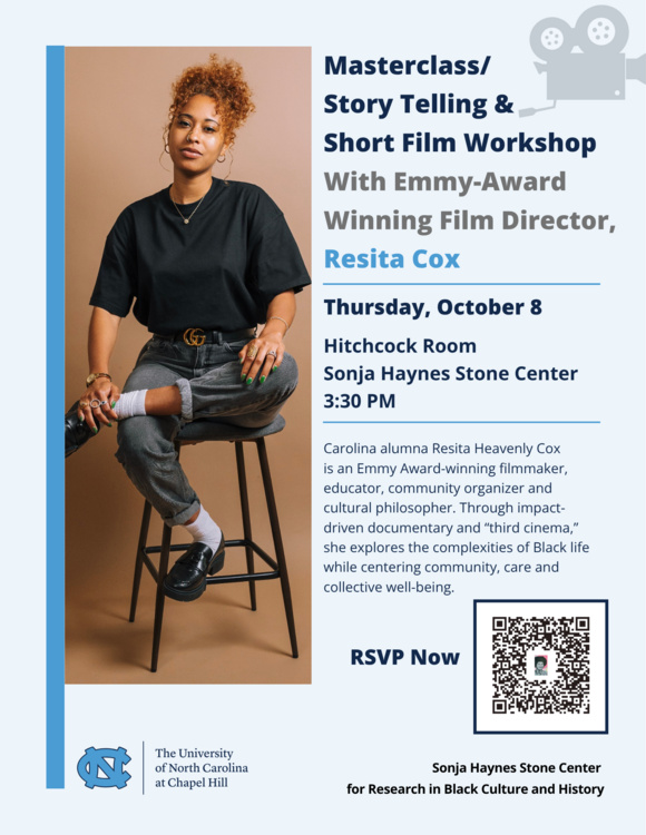 Story-Telling & Short Film Workshop with Emmy Award winning film director, Resita Cox