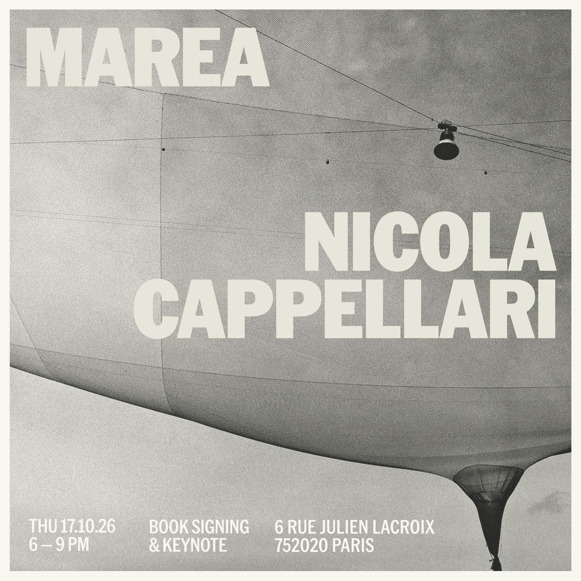 An evening with Nicola Cappellari | 'Marea' Book Signing & Talk