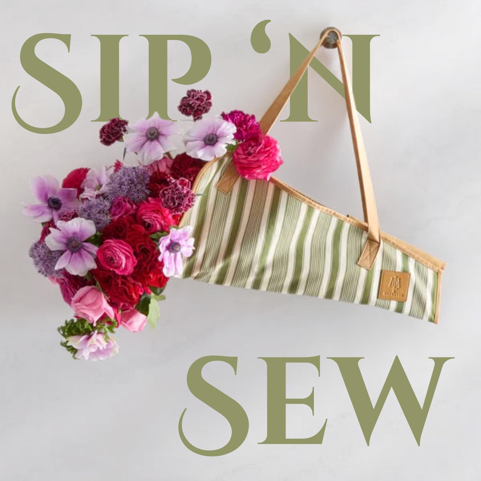 Sip 'n Sew- Flower Market Bags