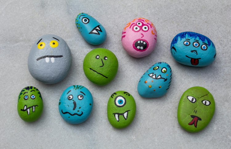 Rock Painting at Branner Library